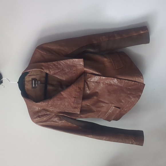 Caramel leather jacket - Picture 1 of 7